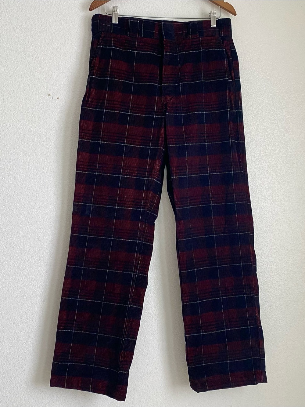 Dickies Alma Plaid Corduroy Pants, black, 33 - Picture 2 of 9